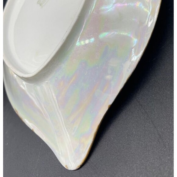 Antique Gravy Boat Under Plate Sauce Weimar Germany Blue Forget Me Not Floral - Picture 9 of 10